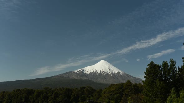 Scenic view of Osorno volcano in Chile