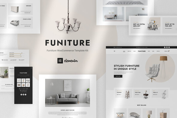 Funiture - Furniture Shop WooCommerce Elementor Template Kit