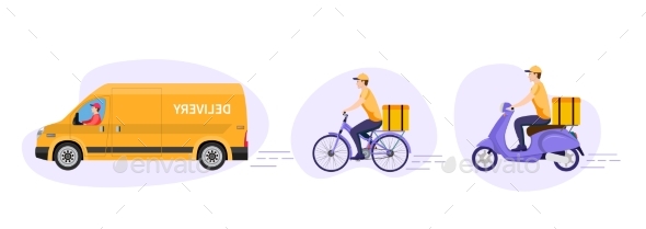 Online Delivery Service Concept,