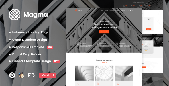 Magma - Business Unbounce Landing Page Template