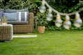 Early summer evening in the garden of single family home - PhotoDune Item for Sale