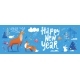 Happy New Year Social Media Banner in Nordic - GraphicRiver Item for Sale