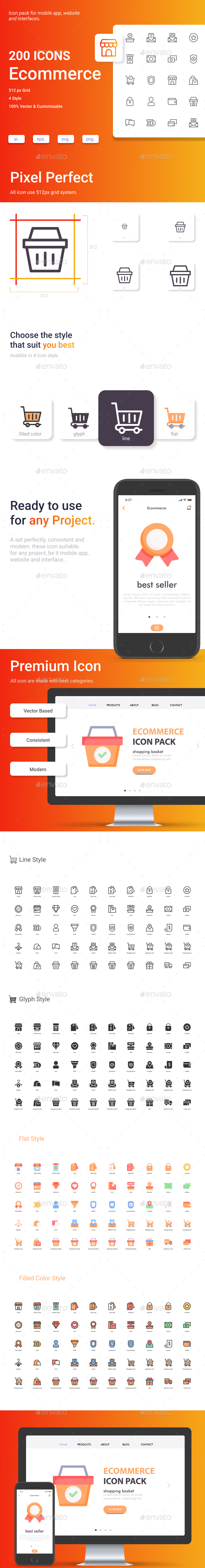 Ecommerce  icon Pack