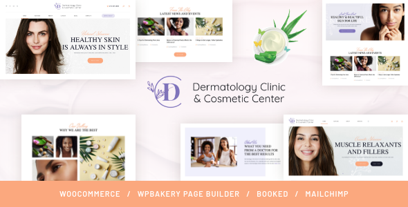 Тема WordPress D&C | Dermatology Clinic & Cosmetology Center WordPress Theme