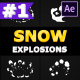 Cartoon Snow Explosions | After Effects - VideoHive Item for Sale