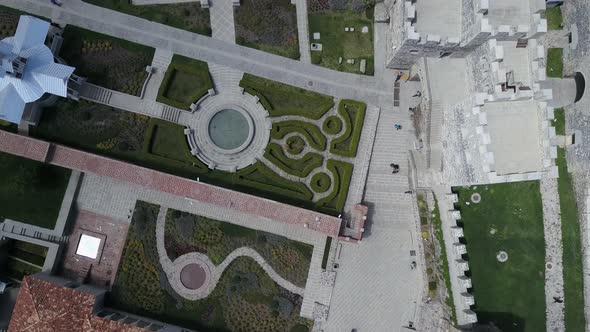 Aerial View of Rabati Fortress in Akhaltsikhe, Georgia