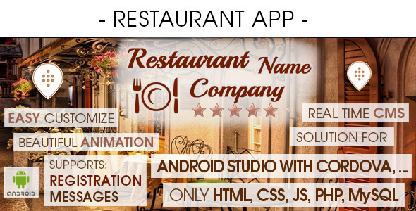 Restaurant App With CMS - Android