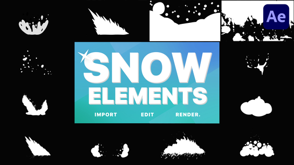 Snowy Elements | After Effects