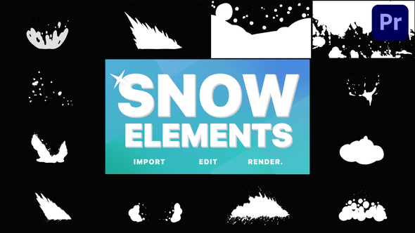 Snowy Elements | Premiere Pro MOGRT