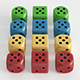Classic Dice with different colors - 3DOcean Item for Sale