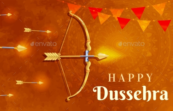 Happy Dussehra Indian Holiday Template