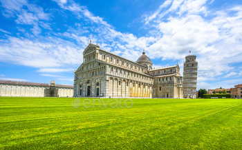 ning Tower of Pisa. Unesco World Heritage site. Tuscany, Italy, Europe.