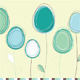 Easter eggs-flowers card  - GraphicRiver Item for Sale