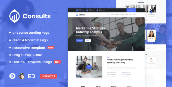 Exclusive Offer: Boost Your Consulting and Finance Business with Cutting-Edge Unbounce Landing Page Template
