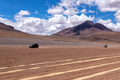 Two 4x4 driving through the southwest of the altiplano - PhotoDune Item for Sale