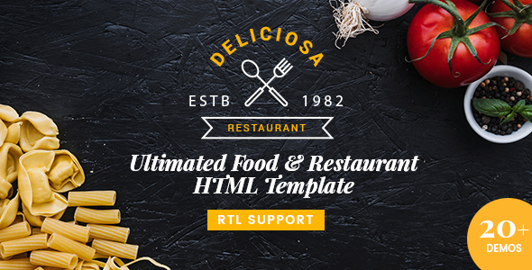 Premium Food & Restaurant HTML Template