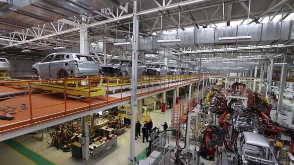 Automated Line in a Car Manufacturing Plant