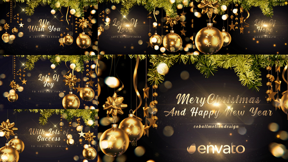 Golden Christmas Wishes 4K