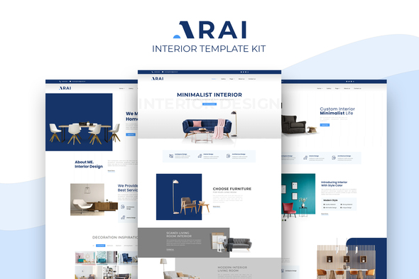 Arai | Interior & Furniture Elementor Template kit