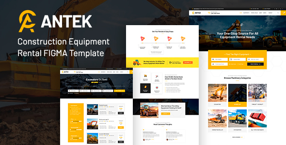 Antek - Construction Equipment Rental FIGMA