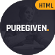 Puregiven - Nonprofit HTML Template - ThemeForest Item for Sale