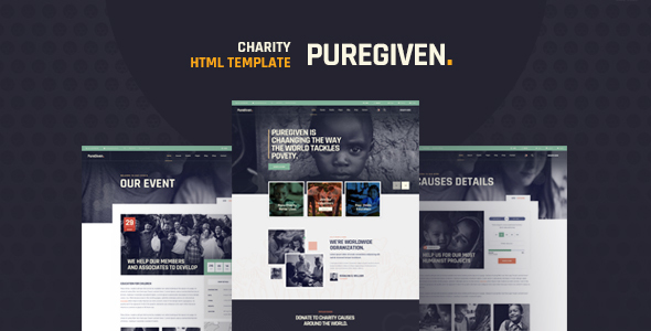 Puregiven - Nonprofit HTML Template