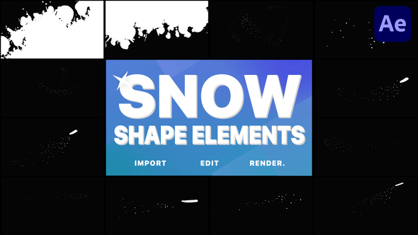 Magic Snow Elements | After Effects