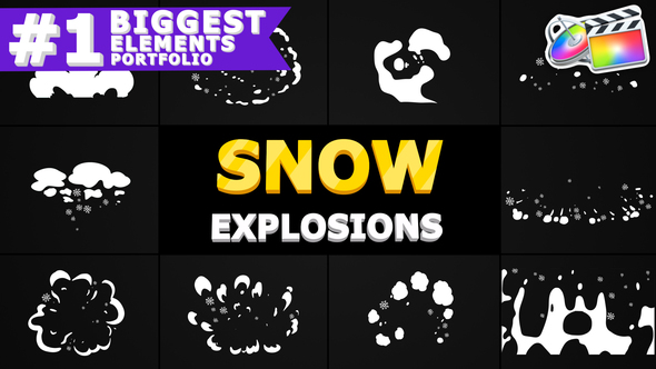 Cartoon Snow Explosions | FCPX alt