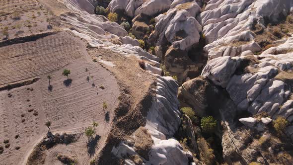 Aerial View Cappadocia Landscape