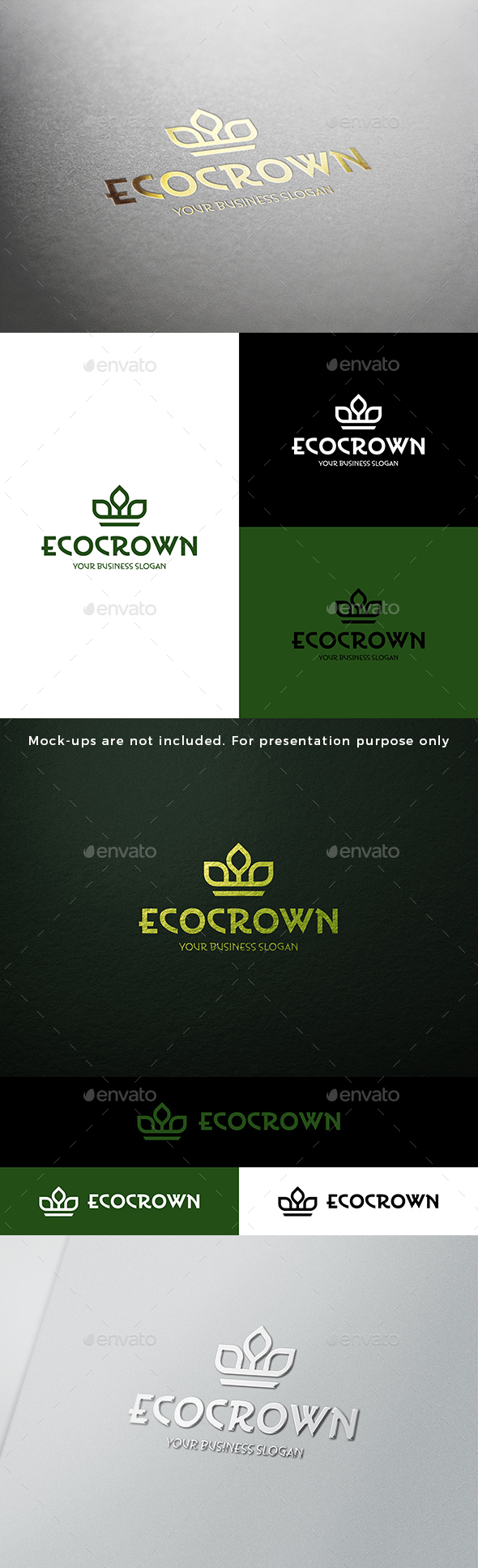 Eco Crown Minimalistic Logo
