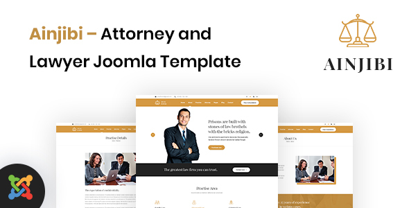 Ainjibi – Attorney and Lawyer Joomla Template