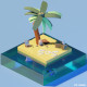 Isometric 3D Castaway by Zoe Tamago - 3DOcean Item for Sale