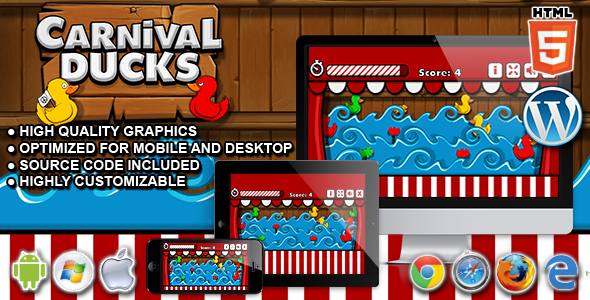 Carnival Ducks - strzelanka HTML5