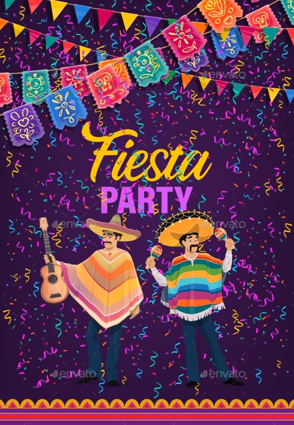 Mexican Holiday Fiesta Party of Cinco De Mayo