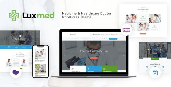Тема WordPress LuxMed | Medicine & Healthcare Doctor WordPress Theme