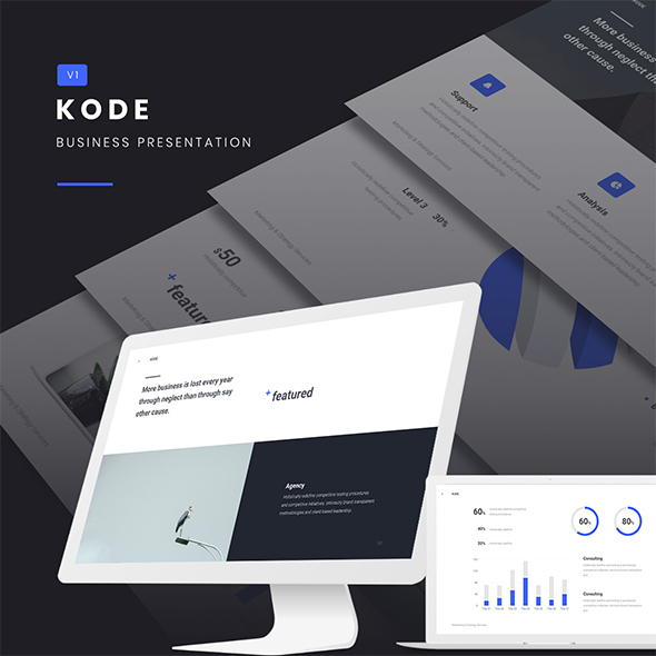 KODE - Business & Fully Animated Template (PPTX)