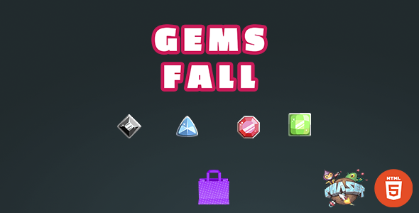 Gems Fall - Html5 Game - Phaser 3