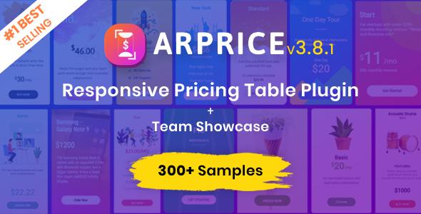 ARPrice - WordPress Pricing Table Plugin
