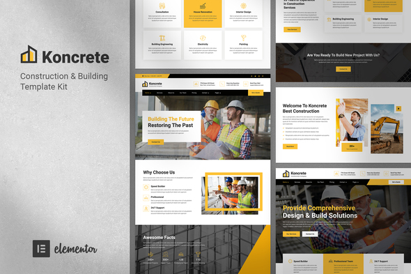 Koncrete - Construction & Building Template Kit