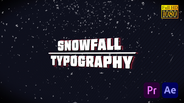 Snow 3D Typography Titles