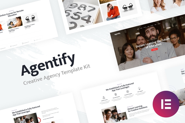 Agentify | Personal Portfolio for Creatives Elementor Template Kit