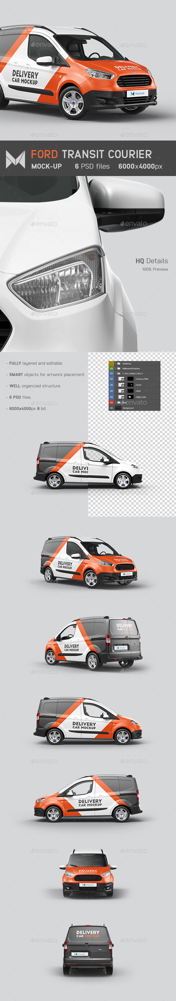 Ford Transit Courier Mockup