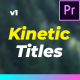 Modern Kinetic Titles For Premiere Pro - VideoHive Item for Sale