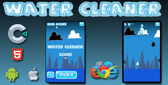 Water Cleaner - Html5 Mobile Game