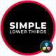 Simple Lower Thirds - VideoHive Item for Sale
