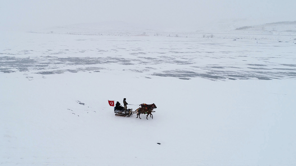 Kars in Turkey Sleigh Tourism