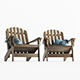 Breezesta Outdoor Patio Adirondack Chair - 3DOcean Item for Sale