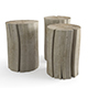 Wood Stub Side Tables - 3DOcean Item for Sale