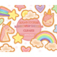 Sugar Cookies Clipart Rainbows Unicorns - GraphicRiver Item for Sale