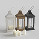 Outdoor Floor Lanterns with Candles - 3DOcean Item for Sale